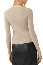 Solene Cut-Out Ribbed Top